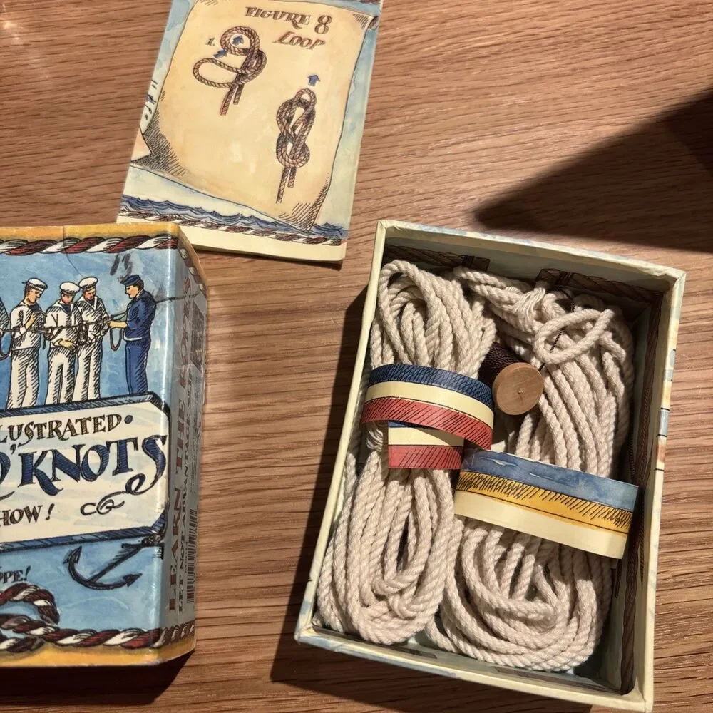 The Illustrated Box O' Knots Learn How! 14 Knots & Plenty Of Rope